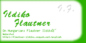 ildiko flautner business card